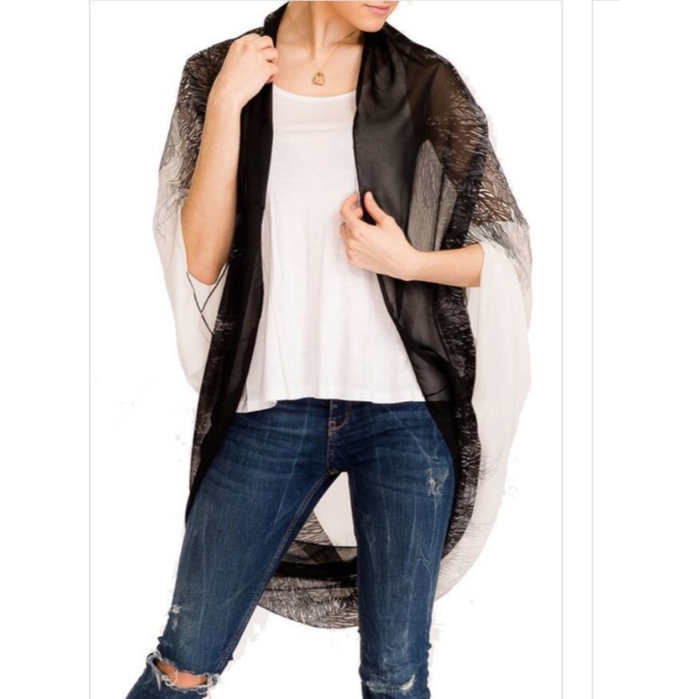 2/$20 1 navy blue left!  Boho Styled kimono - Picture 4 of 7